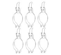 Hoement 6pcs Stainless Steel Wide Mouth Mason Jar Lock Buckles with Spring Mechanism Airtight Wire Clamp Replacement for Food Storage Kitchen Pantry Sealing Clips Container Accessories