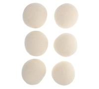 Hoement 6pcs Wool Laundry Balls Wool Drying Balls Natural Fabric Softeners Compact Portable