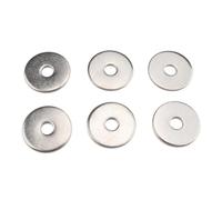 Hoement 70pcs Stainless Steel Flat Repair Washers Kit Large Plain Gasket Rings Corrosion-resistant Machine Washers for Automotive Industrial Equipment Maintenance