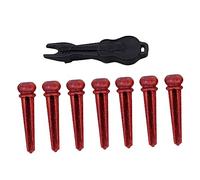 Hoement 7pcs Guitar Accessory Guitar Bridge Pegs Acoustic String Nails Tuning Pins String Studs Lightweight Portable for Maintenance