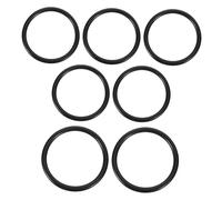 Hoement 7pcs Singing Bowl Rubber Ring Sturdy Material for Meditation and Buddhist Rituals Includes Large and Small Rings for Sound Cushioning