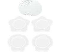 Hoement 8pcs Crystal Silicone Molds DIY Manual Mold with Assorted Color Silicone Complete Configuration Random Style for DIY Mirror Making