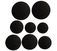Hoement 8Pcs Drum Mute Pads Practice Drum Mat Silencing Pads for Low Volume Training and Hearing Protection