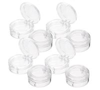 Hoement 8pcs Eyeshadow Compact Case Set with 26mm Inner Diameter Window Lid, Empty Single Color Makeup Organizer Box for Home Vanity and Travel Storage