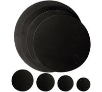 Hoement 8pcs Foam Drum Mute Pads Silent Drum Practice Pads for Percussion Instruments Easy to Install and Practice Sessions