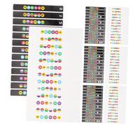 Hoement 8pcs Guitar Scale Decals Sticker Set with Pvc Sticker and Release Paper Easier for Beginners to Learn Easy to Remove Assorted Colour for Acoustic Guitar Fretboard