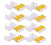 Hoement 8pcs Low Dust Rosin for Erhu Violin Cello Viola Bowed String Instruments, Light Brown Rosin Set Suitable for Stringed Instrument Bows