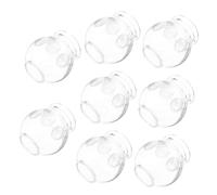 Hoement 8Pcs Thickened Glass for Home Use Fire Cupping Therapy Cups Suction for Relaxation and Pain Relief