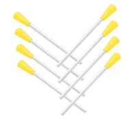 Hoement 8pcs Triangle Iron Mallets Set Wooden Mallets, Hand Percussion Triangle Sticks for Boys and Girls Music Education and Orchestra Performance