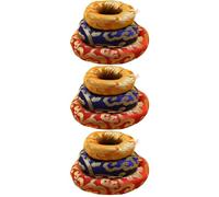 Hoement 9pcs Buddhist Singing Bowl Pad Singing Bowl Cushion Pad Decor Bells Mat Quality Easy to Carry