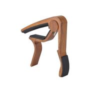 Hoement Acoustic Guitar Capo with Rosewood Grain Quick-release Trigger Clamp for Electric and Acoustic Guitars Rubber-padded for Stable String Holding Stylish Wooden Finish