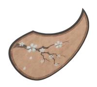 Hoement Acoustic Guitar Pickguard Sticker Cherry Blossom Teardrop Design Wood Grain Pattern Protective Plate for Scratch Resistance and Guitar Guard