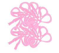Hoement Acrylic Bow Wine Glass Tags Cocktail Accessories Enhancing Drink Presentation and Identification 20pcs Reusable Drink Labels Elegant Pink for Party and Wedding