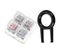 Hoement Acrylic Shaft Tester for Mechanical Keyboard Testing Tool, Sturdy ABS Keyboard Shaft Tester, Easy to Operate for Keycaps Testing Random Color