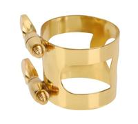 Hoement Adjustable Alto Saxophone Clip Ligature Brass Sax Clamp for Saxophone Mouthpiece Reed Clips Sax Accessories Suitable for Beginner