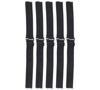 Hoement Adjustable Elastic Band Breathable Knit Strap Polyester for Wig Net 5pcs Black Secures Wig without Glue or Tape Suitable for Short and Long Hair