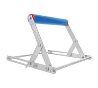 Hoement Adjustable Height Foldable Metal Cutting Machine Support Stand with Roller Bracket for Woodworking Smooth Rolling Scroll Saw Holder Stable Miter Saw Work Platform