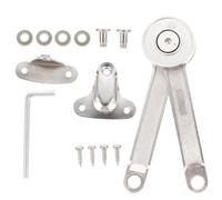 Hoement Adjustable Lid Stay Hinge with Zinc Alloy Construction, Adjustable Opening Angles and No Noise Function, Suitable for Closet and Window Sills, Includes Installation Tools