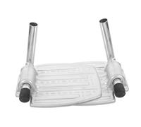 Hoement Adjustable Wheelchair Footrest Sturdy Iron Pedal Elevating Footplates with Leg Tubes Easy Installation for Patient Comfort and Safety Support