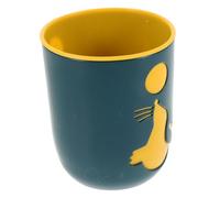 Hoement Adorable Dolphin Toothbrush Cup Bathroom Unbreakable Toothbrush Cup Mouth Washing Cup Bathroom Brushing Cup Plastic Tooth Rinsing Cup