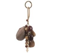 Hoement African Shekere Hand Percussion Shaker with Nutshells, Tribal Musical Rattle for Shamanic Healing and Drum Accompaniment, Handcrafted Sound Therapy Instrument