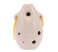 Hoement Alto Ocarina Ceramic Music Instrument Mini Decorative Ocarina for Household Display for Adults to Play at Home