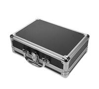 Hoement Aluminum Alloy Small Toolbox with Safe Lock Portable Handheld Tools Box for Home DIY Storage Metal Case Organizer with Handle for Craftsman