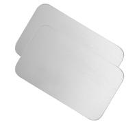 Hoement Aluminum Cooling Mat Safe for Pets 2pcs for Dogs and Rabbits with Smooth Surface Silver Cooling Pad to Prevent Overheating for Summer Use at Pet's Home
