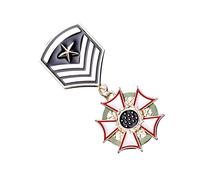 Hoement American Flag Pendant Medal Brooch Breastpin Creative Breastpin Brooch Style Zinc Alloy Easy Match for Clothes Students Friends for Coat Casual American Flag Themed Design