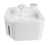 Hoement Automatic Cat Water Fountain with Motion Sensing Technology and Advanced Filtration System, Large Capacity Abs Material Pet Water Dispenser for Indoor Use with Modern Stylish White