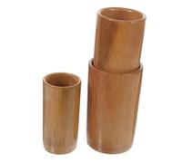 Hoement Bamboo Cupping Sets 3pcs Medium Large Jumbo Cups Carbonized Bamboo Cupping Therapy Tool for Home Massage Body Care Spa Supplies