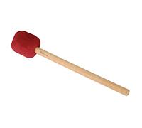 Hoement Bass Drum Mallet Red Long Wool Felt Head Beech Wood Handle Drumstick for Percussion Instrument Anti-slip Large Bass Drum Stick Suitable for Marching Band