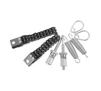 Hoement Bass Drum Pedal Spring Assembly with Double Chain and Bearing Replacement Kit for Percussion Instruments Smooth Action Foot Pedal Tensioner for Quick Setup and Performance