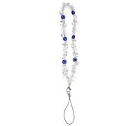 Hoement Beaded Phone Charm Crystal Wrist Strap Halloween Anti-Lost Security | Natural Stone and Acrylic Mix, Phone Case and Purse Use, Concerts, Office, Drop Prevention