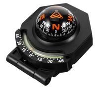Hoement Black Car Compass Ball Sturdy Abs and Acrylic Material, Easy to Install Dash Mount Compass for Boat and Marine Use, for Outdoor Activities and Road Trips