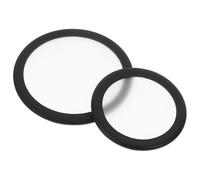 Hoement Black PVC Stethoscope Diaphragm Covers 2pcs Enhanced Durability Compatible with Various Models for Clinical Settings