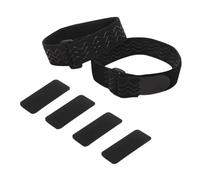 Hoement Boot Straps Black Elastic Adjustable Nylon Bands, Self-adhesive and Detachable, Anti-slipping for Over-the-Knee Boots, Shoe Accessories for Boot Stability