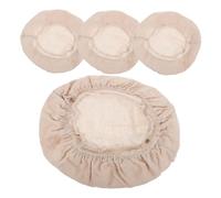 Hoement Bread Proofing Basket and in 4pcs round Cloth Liners Made of Cotton Linen, Reusable Designed for Enhanced Fermentation for Baking Tool Home Bakers Kitchen