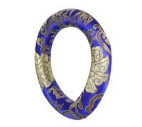 Hoement Buddhist Singing Bowl Pad Blue Silk Cushion Sound Bowl Mat Handmade Instrument Cushion for Meditation and Sound Use