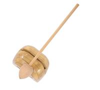Hoement Buddhist Wooden Knocker Musical Instrument Ergonomic Design with Sound for Meditation and Early Education Wooden Woodblock for Adults