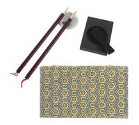 Hoement Calligraphy Elegant Tools Stone Brush in Including Paper Ink Design with Set Complete Box Practice for Beginners and Painting and Handwriting