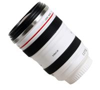 Hoement Camera Lens Water Cup Cartoon Water Storage Cup White Abs Stainless Steel Creative Stylish for Office Coffee Shop Use
