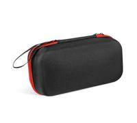 Hoement Car Air Compressor Case Lightweight Storage Organizer Bag for Tire Inflator with Ample Space and Tear-resistant Oxford Fabric Compact Portable Pump Holder with Red Zipper for Car