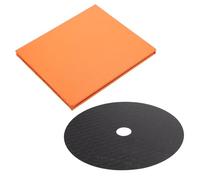 Hoement Carbon Fiber Cd Platen Ultra-thin Tuning Mat for Turntable Minimize Vibrations Improve Sound Quality
