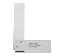 Hoement Carbon Steel L-Shape Right Angle Ruler 100×63Mm Wide Base Carpenter Square Measuring Tool for Woodworking and Precision Angle Checking