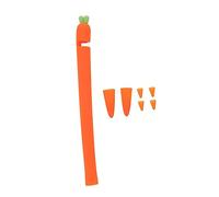 Hoement Carrot Stylus Sleeve Cover Silicone Stylus Grip for Pencil Protective Cover Silicone Sleeve Finger Joint Pressure Relief