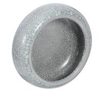 Hoement Ceramic Ink Dish Small Celadon Porcelain Brush Washer Pot Crackle Glaze for Chinese Calligraphy Painting Ink Plate Art Supplies