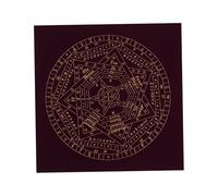 Hoement Chakra Energy Awakening Tarot Tablecloth Prop Purple Divination Desk Cloth Wear-resistant Material Decorative Sacred Pattern for Tarot Card Reading and Spiritual Games