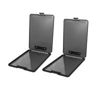 Hoement Clipboard Compact 2pcs A4 with Storage Compartments and Pen Holder Multifunctional Plastic Paper Clipboard with Inner Pocket for Classroom and Meetings