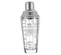 Hoement Cocktail Shaker Glass Scale for Bar Accessories Wine Shaker for Making Tails Cocktails at Home